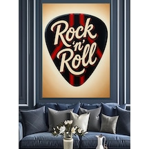 Ahşap Tablo Rock'n Roll Gitar Penası