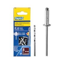 Perçin Alüminyum 50 Adet Matkap Ucu Dahil 4 8 X 12 Mm 5000388
