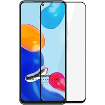 Microsonic Xiaomi Redmi Note 11 Tam Kaplayan Temperli Cam Ekran Koruyucu Siyah