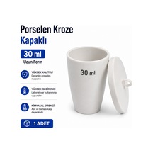 Porselen Kroze Kapaklı Uzun Form 30 ML 1 Adet