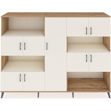 Hyperion Dolap 10 Raflı 9 Kapaklı 220x44x163 Çam-aytaşı Aytası - Atlas Çam