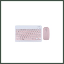 Bezos Kyb71 Kablosuz Türkçe Q Klavye Mouse Set - Pembe Nhr Diğer