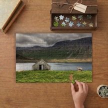 İzlanda Batı Fiyortları Tasarımı 240 Parça Ahşap Puzzle Ahşap Kutuda Mpy60171
