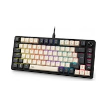 %75 Kablolu Rgb Mekanik Gaming Klavye, Türkçe Q, Blue Switch Kb-09