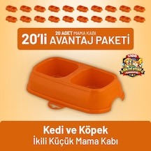 Kedi Ve Köpek İkili Küçük Mama Kabı - 20 Adet