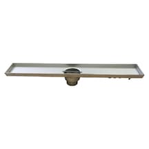 Acoflexdrain Pslnmz Çelik Duş Kanalı 58.5Cm Seramik Uyumlu Izgara