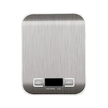 10 Kg 1g Taşınabilir Mutfak Terazisi Elektrikli Dijital Gıda Gümüş