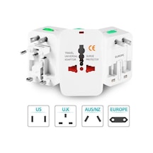 Seyahat Tipi Üniversal Priz Tüm Ülkeler İle Uyumlu 100-220 Volt Destekli Üniversal Priz Dönüştürücü