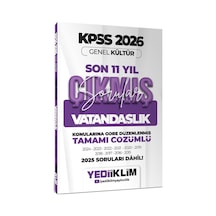 2026 Kpss Genel Kültür Vatandaşlık Konularına Göre Tamamı Çözümlü Son 11 Yıl Çıkmış Sorular