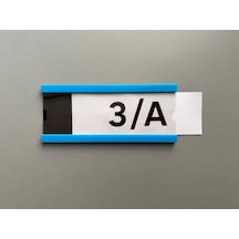 Okul Sınıf Kapı Numarası Ve İsimliği 21 X 9 Cm - Açık Mavi Kolay Değiştirilebilir
