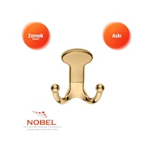 Melon Askı, Metal Vestiyer Askısı, 154 Gr, Dolap Ve Duvar Askılığı, Altin Vidalı Altın