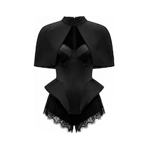 Havens Anja Korse Bolero Şort Set Siyah