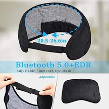 Mavi Bluetooth Kulaklıklı Uyku Bandı