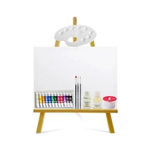 Ekonomik Yağlı Boya Başlangıç Seti 25x35 Cm Tuval Seti Çok Renkli