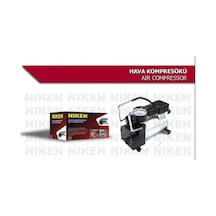 Niken Metal Gövdeli Gri Mini Oto Araç Hava Kompresörü 12 V
