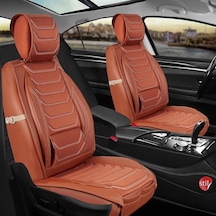 Volkswagen Passat B7 Uyumlu Lüx Deri Oto Koltuk Kılıfı Ön/arka Set Tarçın Fresh
