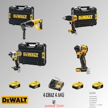 Dewalt DCH133NT + DCD805NT + DCF887NT + DCF850N 4 Adet 5 Amper Akü + Şarj Aleti Set