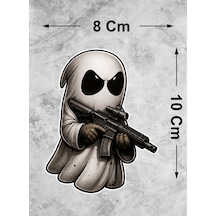 Hayalet Katil Suikastcı - Araba Oto Motosiklet Kask Karavan Cam Sticker - 00356 10X8 Cm
