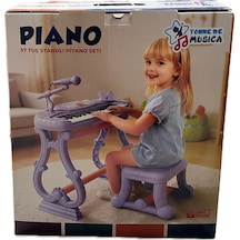 Urt033-003 Ayaklı 37 Tuş Piano Org - Lila