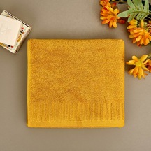Soft Patte Yüz Havlusu - Hardal - 50x90 Cm Renkli