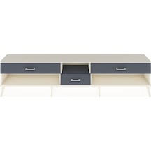 Arges Tv Ünitesi Tek Raflı 3 Çekmeceli 220x30x51 Aytaşı-antrasit Antrasıt/antrasıt - Aytası