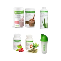Herbalife 1 Ahududu Ve Beyaz Çikolota + 1 Fındık + 1 Aloe + 1 Limon 50gr Çay + 1 Thermo + 1 Shaker