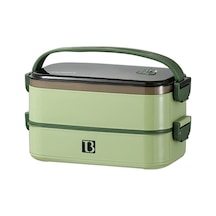 Xindoker Yeşil 1.4l 304 Çelik Bento Kutusu, 3 Bölmeli, Konik, Leşimsiz, Çocuk/yetişkin İçin, Ofis/kamping Uygun, Yıkama Makinesine Uygun Diğer