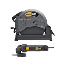 Cat DX5180SET 2400W 355 MM Profesyonel Profil Kesme + DX3090 720W 125 MM Profesyonel Avuç Taşlama