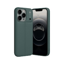 Apple iPhone  Uyumlu - 17 Pro Auto Focus Kapak - Koyu Yeşil