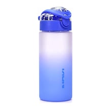 Su Matarası Tritan Geniş Ağız Su Şişesi Gradyan Spor Matarası Suluğu Bpasız 500 Ml Mavi 0109