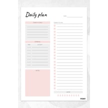 Günlük Planlayıcı - A4 Ebat Yapılacaklar - 30 Yaprak - Daily Planner Diğer