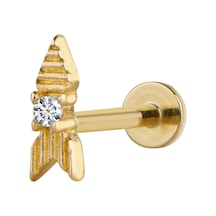 Goldkupe Taşlı Ok Piercing-6476