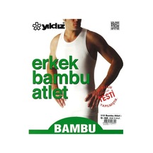 3'lü Paket Erkek Bambu Likralı Erkek Atlet 1 Adet Bambu Çorap Hediyeli 001