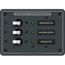 Blue Sea Systems 230V AC Sigorta Paneli 3 Pozisyonlu 8158