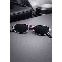 Minimal Retro Unısex Yeni Sezon Güneş Gözlüğü Mor - 863754633 Siyah