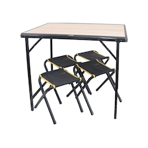 Campout Katlanır Masa Tabure Seti Çoklu Renk Çok Renkli