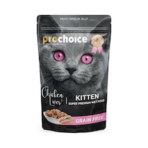 Prochoice Tahılsız Kitten Tavuk ve Ciğerli Yavru Kedi Maması 85 G