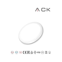 24w Cct Üç Renk Ayarlanabilir Yuvarlak Sıva Üstü / Sıva Altı Led Panel - Beyaz Kasa 3850 Lümen Ap03-02490 - 901695116 Diğer