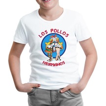 Los Pollos Hermanos Beyaz Çocuk Tshirt