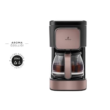 Karaca Just Coffe Aroma 2 In 1 Filtre Kahve ve Çay Demleme Makinesi Rosegold