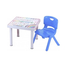 Depootoptan Sağlam Plastik Mandella Rubi Türkçe Desenli Çocuk Masası 1 Adet N (533367164)