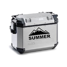 Summer Desenli Motosiklet Çanta Sticker Etiket Modeli