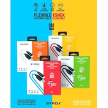 Syrox C98 Usb To Micro 1M / Slikon Kablo