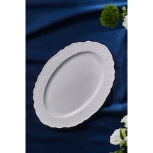 Karaca Beatrice Kayık Tabak 35 Cm Beyaz