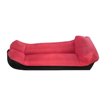 Renk Engelleyen Yastık Stili 210t Yırtılmaz Ekose Kumaş Şişme Kanepe Açık Hava Taşınabil Tulumu Plaj Şişme Şişme Yataklar 47242730 Kırmızı - Siyah