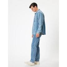 Koton Straight Fit Kot Pantolon - Mark Jean Orta İndigo 5wam40159nd İndigo