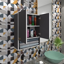 Kenzlife Banyo Ecza Dolabı Bakunin Gri 60 40 20 Mutfak M Üst Arkalıklı Alt Arkalıksız Gri