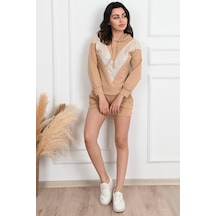 Koza Butik Pul Payet Detaylı Şortlu İkili Takımı 9027 001