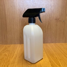 500 Cc Dezenfektan Şişesi - Siyah Tetik Spreyli- 500ml Beyaz Boş