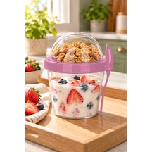 Emilahome Baby "n"take'n Go 500 Ml Beslenme Kabı &yoğurt Kabı & Mama Kabı Pembe - 867622801 Pembe